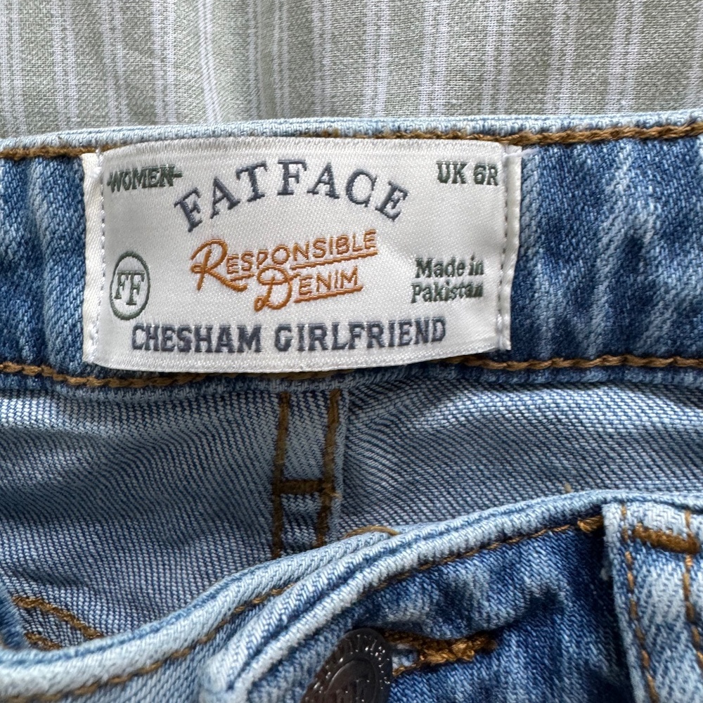 Fat face girlfriend jeans euc size up 6